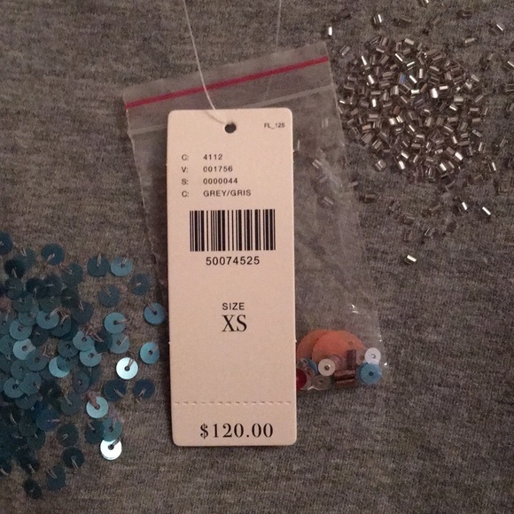 Anthropologie grey fireworks crewneck - Picture 6 of 6